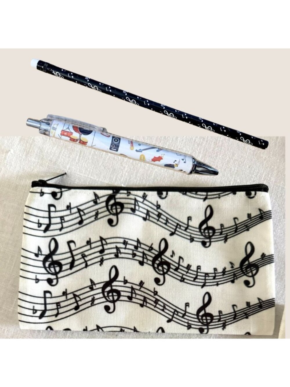 Music Student Organization Practice Kit Tote Pouch Stickers Accessories - Picture 3 of 12